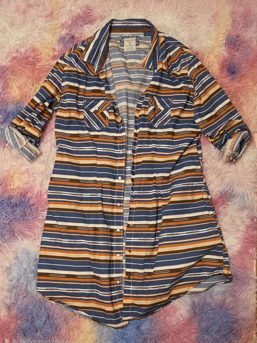 Panhandle Roughstock Chicon Aztex Shirt Dress XL